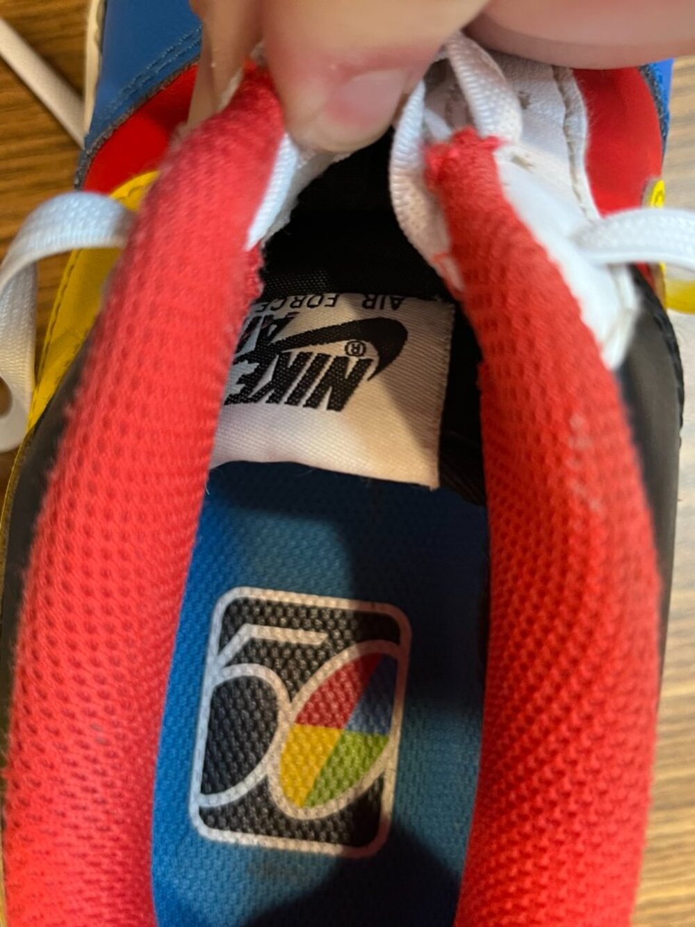 NIKE x UNO Kids Air Force 1 Sneakers DO6634-100 - Size 4Y - Picture 7 of 8